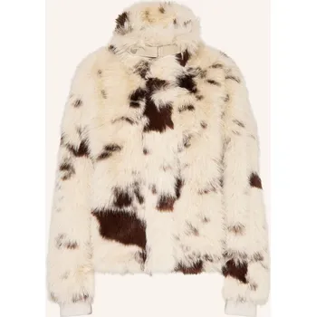 Dámská bunda Rino & Pelle Dámská Bunda Z Umělé Kožešiny, krémová / hnědá, 36