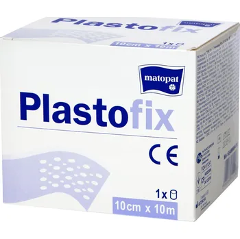 Náplast Matopat Plastofix fixační náplast z netkané textilie bez polštářku elastická na cívce 10 cm x 10 m nesterilní, 1 ks