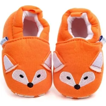 Dívčí bačkory Dětské capáčky A6 oranžová 0-6 měsíců