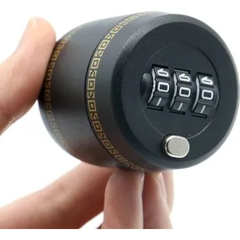 Plastový zámek na láhev s číselným kódem 43 × 43 mm Uzamykatelná vakuová zátka na víno proti neoprávněnému otevření
