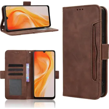 Pouzdro na tablet VSECHNONAMOBIL 132544 SLOT Peněženkový obal pro Cubot P90 hnědý