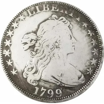 Pamětní mince 1799 stříbrný dolar historický motiv USA sběratelská replika mince pro numismatické sbírky
