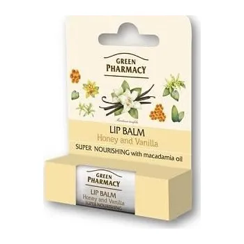 Lesk na rty Green Pharmacy výživný balzám na rty med a vanilka 3,6 g