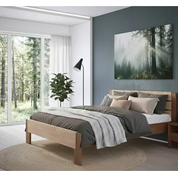 Postel Dřevěná postel DONATO z bukového, jasanového nebo dubového masivu výrobce světspánku.cz. Dostupná ve všech rozměrech, včetně atypických. 200x180, olej Cherry + Ořech, jádrový buk