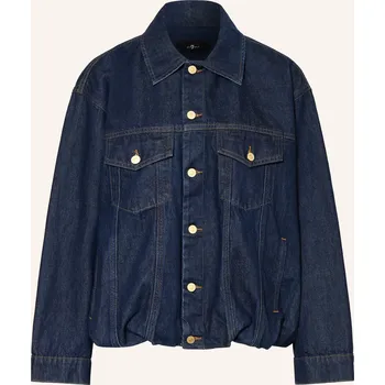 Dámská halenka 7 For All Mankind Dámská Džínová Bunda Gathered, 1zi indigo...