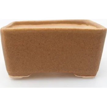 Květináč Mini bonsai miska 7 x 5 x 3,5 cm hnědá