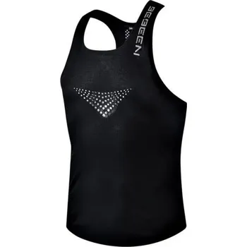 Pánské tílko Pánské tílko s kulatým výstřihem O Jednobarevné Prodyšné Sportovní Bavlna Lehký top na fitness trénink volný čas černá M