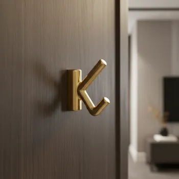 Věšák Interex design Věšák VIDOX / Zlatý leštěný