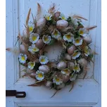 Velikonoční věnec na dveře ps4170 (jarní dekorace na dveře)
