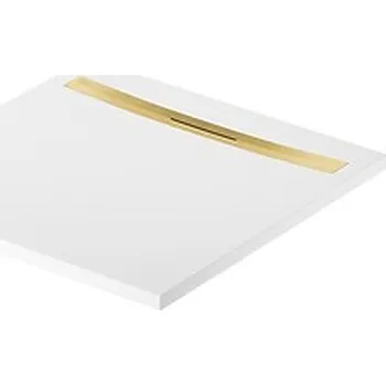 Sprchová vanička CERSANIT 3D Sprchová vanička Cersanit Kontra 90x90 čtvercová, bílá ,kryt zlatý, S207-001 S207-001