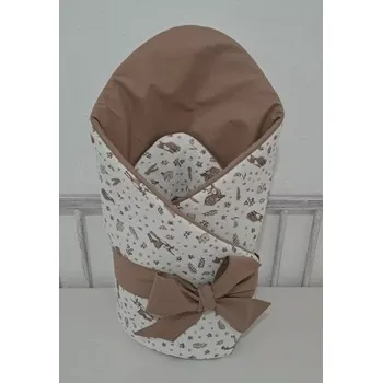 Zavinovačka Rychlozavinovačka s mušelínem hnědá se zvířátky ČR