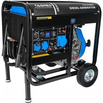 Elektrocentrála Dieselový generátor TAGRED 10300W, 14 HP, jednofázový, 2x230V + zásuvka PROFI 230V 32A, 7000W
