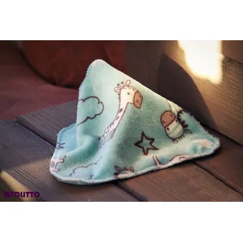 Zásobník na papírové ručníky Hebounký Coral Fleece ubrousek - tyrkysový