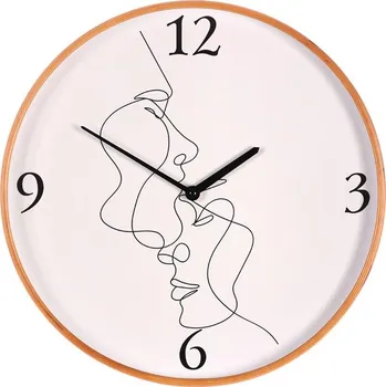 Hodiny Hodiny nástěné MDF s dřevěným rámem HA1742