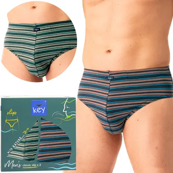 Slipy Slipové kalhotky KEY MPP-315 B25 L (40) vícebarevné