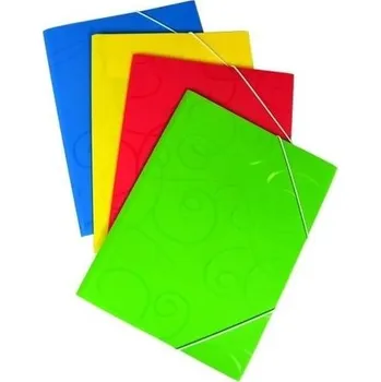 Set školních potřeb Teczka A4 plastikowa z gumką MIX