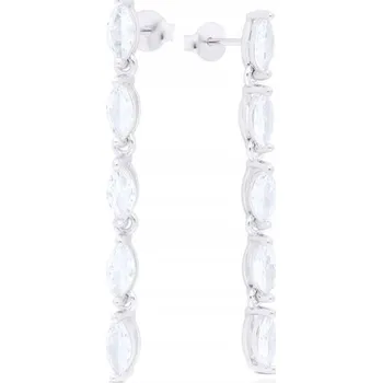 Náušnice Stříbrné náušnice ryzost 925 zirkony 925