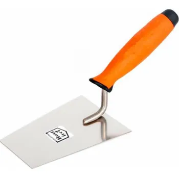 Zednické hladítko AWTools Broušené trapézové hladítko 180mm gumová rukojeť AW30252