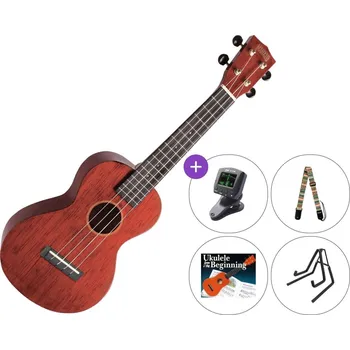 Ukulele Mahalo MH2-TWR SET Trans Wine Red Koncertní ukulele