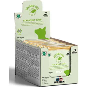 Krmivo pro kočku SPECIFIC F-BIO-W Organic Chicken 8x 100 g vaničky