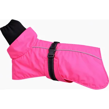 Obleček pro psa WANTED DOG Vodeodolný teplý zimní obleček pro psa s reflexními prvky, ručně šité oblečky pro psy - PINK Velikost: S, Na míru pejskovi: SKLADEM