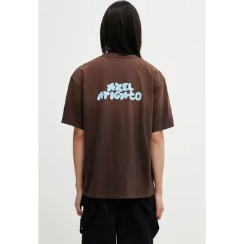 Tričko Axel Arigato Bubble Reverse T-Shirt, S, hnědá, 89X