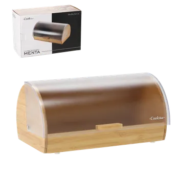chlebník Chlebník Menta - bambusový s plastovým víkem 38 x 28 x 18,5 cm *3185