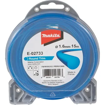 Zahradní technika MAKITA E-02733 Struna nylonová 1,65mm, 15m, modrá, kulatá free_store_pickup