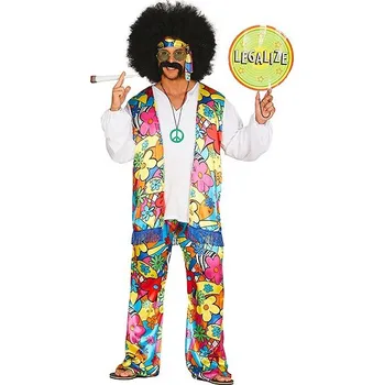 Karnevalový kostým GUIRCA Kostým Hipisák vel. XL (54-56) - Hippies