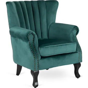 Křeslo JAKS Křeslo ušák Mallo velur zelené