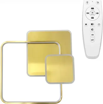 Toolight Toolight, LED stropní svítidlo + dálkové ovládání, APP1714-C, zlatá matná, OSW-04043