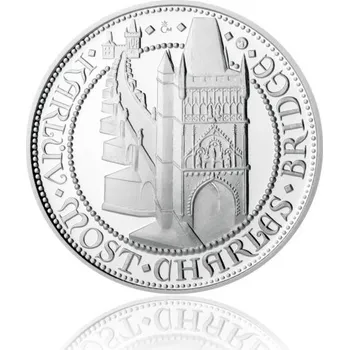 2014 - Stříbrná uncová medaile Doba Karla IV. - Karlův most