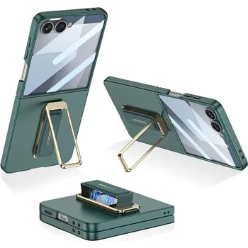 Telefonní příslušenství GKK 132830 GKK XTCASE Ochranný kryt s držákem Samsung Galaxy Z Flip7 5G zelený
