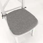 Oblý podsedák BKT-551 Šedý režný - 39x37x3 cm