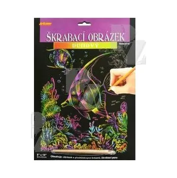 omalovánky Škrabací obrázek duhový Ryby, SMT Creatoys