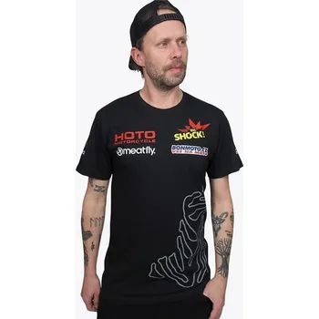 Pánská móda MEATFLY triko DAKAR Beduin 26 black - M