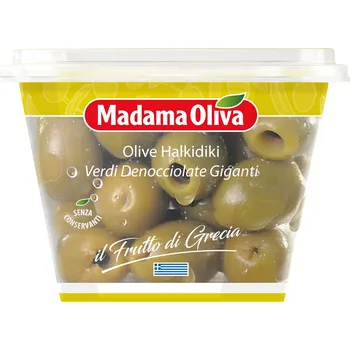 Sušená zelenina Madama Oliva Gigant zelené olivy bez pecky 200g