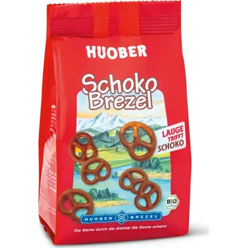Huober Brezel Preclíky v čokoládě 100 g bio BIO Množství: 1 ks