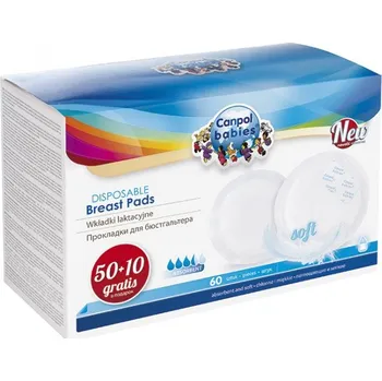 Těhotenská móda Canpol babies Vložky do podprsenky Standard 50ks + 10 ks