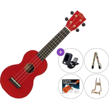 Strunný nástroj Mahalo MR1-RD SET Red Sopránové ukulele