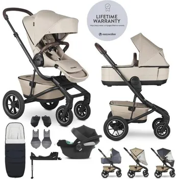 Dětské zboží EASYWALKER Kočárek kombinovaný Jimmey Explore Pearl Taupe AIR + CYBEX Aton B2 i-Size