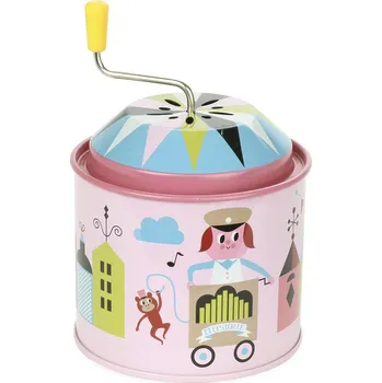 Hudební nástroj pro děti Muzikální hrací skříňka Ingela 1 ks - Růžová | Vilac