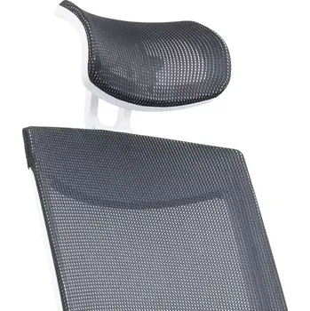 Opěrka hlavy Rocada 908WHR, pro židle 908W, černá s bílou konstrukcí