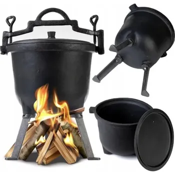 kotlíky Litinový kotlík smaltovaný 11L