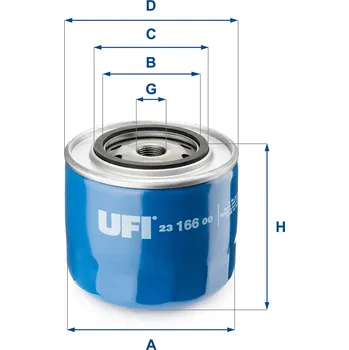 Olejový filtr Olejový filtr UFI 23.166.00