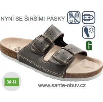 Dámská zdravotní obuv SANTÉ D/21N/90/BP ANTRACIT zdravotní pantofel vel.36-41, antracit - 35