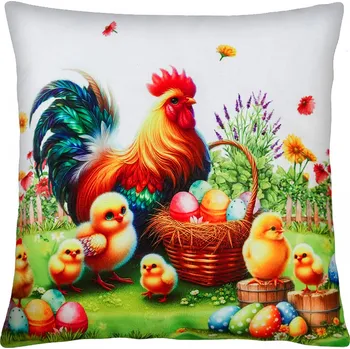 Polštář Velikonoční polštář EASTERS FAMILY 40x40 cm Mybesthome Varianta: Povlak na polštář, 40x40 cm