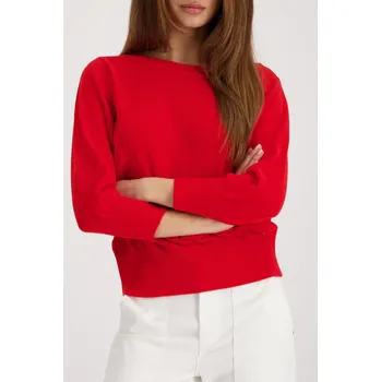 Dámská mikina Svetr Monari 410236 červený pletený jemný Velikost: 42