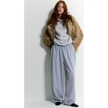 Dámské kalhoty Kalhoty s&nbsp;širokými nohavicemi - XL - House - světle šedá - 095IQ-09M