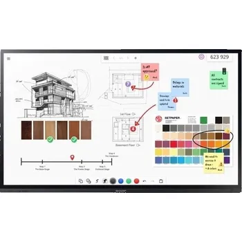 Monitor Sharp PN-LA752 Plochá digitální tabule 190,5 cm (75") LCD 500 cd/m² 4K Ultra HD Černá Dotyková obrazovka 24/7